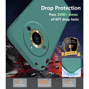 Husa de Protectie, Flippy, pentru Realme 11 Pro Plus, Liquid Silicone, cu Microfibra pe Interior, Protectie Antisoc, Compatibil Incarcare Wireless, Verde - Img 5