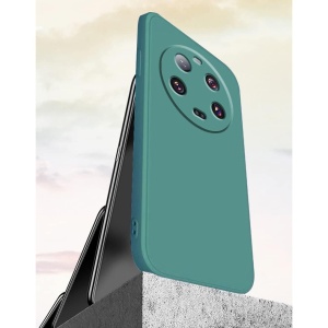 Husa de Protectie, Flippy, pentru Xiaomi 14 Ultra, Liquid Silicone, cu Microfibra pe Interior, Protectie Antisoc, Compatibil Incarcare Wireless, Verde - Img 3