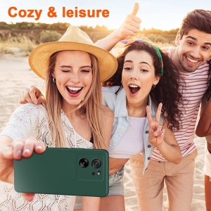 Husa de Protectie, Flippy, pentru Xiaomi Redmi 13T, Liquid Silicone, cu Microfibra pe Interior, Protectie Antisoc, Compatibil Incarcare Wireless, Verde - Img 2