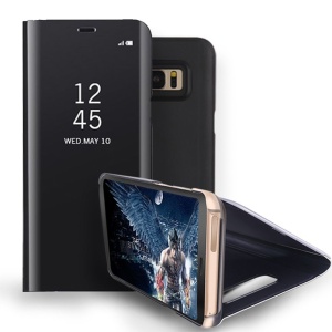 Husa de protectie pentru Samsung Galaxy S7 Edge Flip Cover Oglinda Negru - Img 2