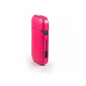 Husa Flippy pentru IQOS 2.4 Plus, Capac de Protectie, Anti Soc si Zgarieturi, din Piele Ecologica, 43 g, 12 x 6 x 2.5 cm, Roz - Img 2