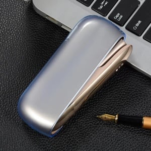 Husa Flippy pentru IQOS 3.0 DUO, de Protectie, Anti Soc si Zgarieturi, din Plastic, 12 x 4.5 cm, Albastru Transparent - Img 5