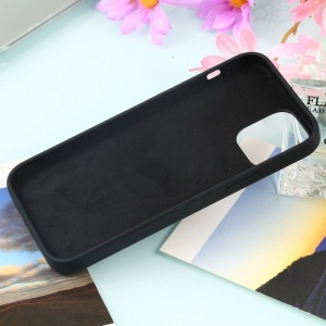 Husa MagSafe liquid large hole magnetic shell pentru Apple iPhone 13, Full Cover, Liquid Silicone, Magnetica, Incarcare Wireless, Flippy, Negru - Img 5