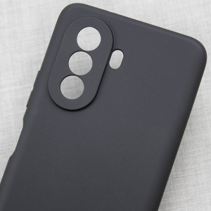 Husa pentru Huawei NOVA Y70, Flippy, Liquid Silicone, cu Microfibra pe interior, Protectie Antisoc, Negru - Img 3