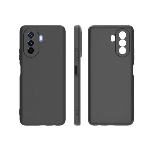Husa pentru Huawei NOVA Y70, Flippy, Liquid Silicone, cu Microfibra pe interior, Protectie Antisoc, Negru - Img 1