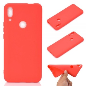 Husa protectie compatibila cu Huawei P Smart Z Liquid Silicone Case Rosu - Img 5