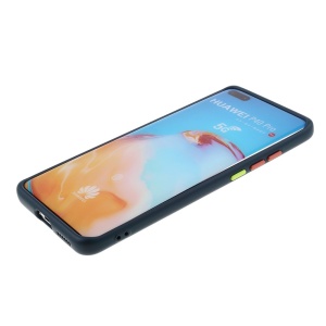 Husa protectie compatibila cu Huawei P40 Pro Liquid Silicone Case Albastru inchis - Img 5
