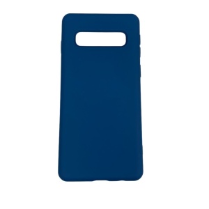 Husa protectie compatibila cu Samsung S10 Liquid Silicone Case Albastru inchis - Img 5