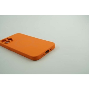 Husa protectie Flippy compatibila cu Apple iPhone 12 Mag Safe Silicone Portocaliu - Img 6