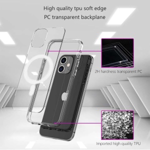 Husa protectie Flippy compatibila cu Apple iPhone 12 Pro Max Mag Safe Silicone Transparent - Img 10