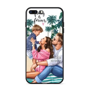 Husa protectie Flippy compatibila cu Apple iPhone 13 Pro Max Glass print Family is Forever Multicolor - Img 1