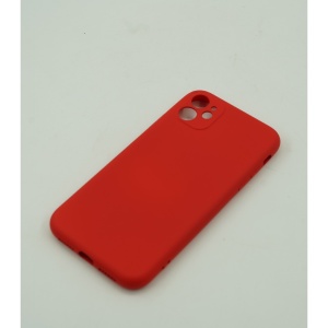 Husa protectie Flippy compatibila cu Samsung Galaxy A02S Liquid Silicone Case Rosu - Img 3