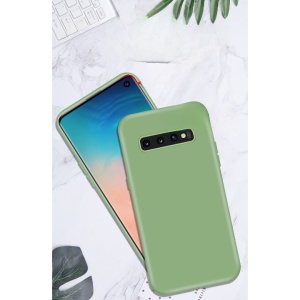 Husa protectie Flippy compatibila cu Samsung Galaxy S10 E Liquid Silicone Case Verde inchis - Img 5