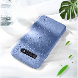 Husa protectie Flippy compatibila cu Samsung Galaxy S10 Liquid Silicone Case Mov - Img 3