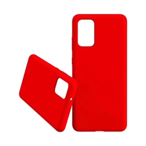 Husa protectie Flippy compatibila cu Samsung Galaxy S21 Ultra Liquid Silicone Case Rosu - Img 2