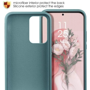 Husa protectie Flippy compatibila cu Samsung S20 Ultra Liquid Silicone Case Verde - Img 3
