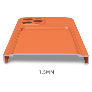 Husa protectie Flippy cu suport card compatibila cu Apple iPhone 12 Pro Max Portocaliu - Img 11