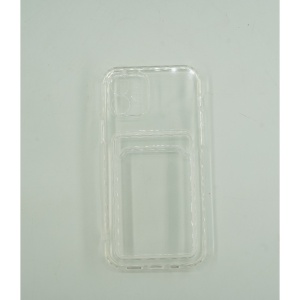 Husa protectie Flippy cu suport card compatibila cu Samsung Galaxy A12 Transparent - Img 4