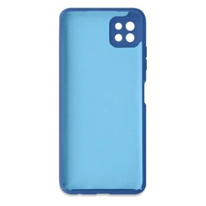 Husa protectie Flippy pentru Samsung A22 5G Liquid Silicone Albastru Inchis - Img 2