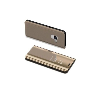 Husa Samsung Galaxy A6 2018 Flip Cover Oglinda Auriu - Img 4