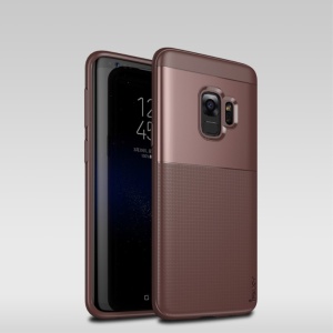 Husa Samsung Galaxy S9 Ipaky Elegant Grid Design TPU Hybrid Maro - Img 3
