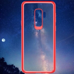 Husa Samsung Galaxy S9 Tpu Transparent cu margini colorate rosu - Img 3