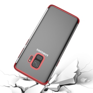 Husa Samsung Galaxy S9 Transparent cu Margini Rosii - Img 2