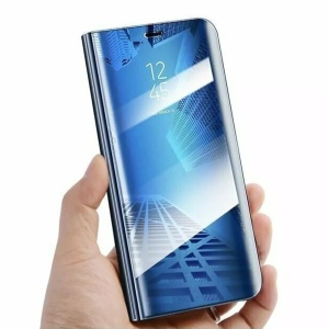 Husa Tip Carte, Flippy, Compatibila cu Huawei Mate 10 Lite, Flip Cover Oglinda, Albastru - Img 1