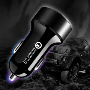 Incarcator Auto 2 in 1, Flippy, Port USB Fast Charge QC3.0 si Type C, PD 20W, Negru - Img 2