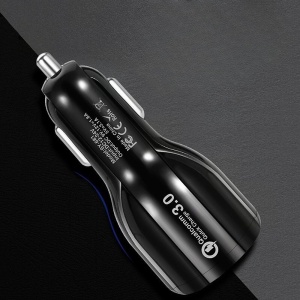 Incarcator Auto, Flippy, Pentru Bricheta, Incarcare Rapida, Interfata USB, 12V-24V, Negru - Img 2