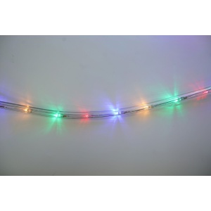 Instalatie Craciun, 46 m, 1104 Led-uri, Furtun Luminos, Multicolor, Transformator, Sectionabila, 220 V, Flippy - Img 9
