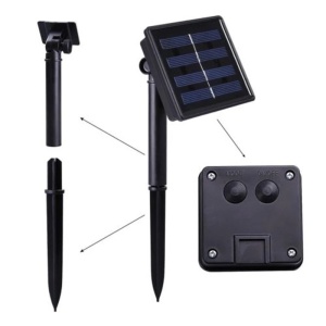 Instalatie Craciun, Tip Globuri de cristal, 100 Led-uri, 12 metri, Multicolor, Energie solara, Senzor de lumina, Flippy - Img 6