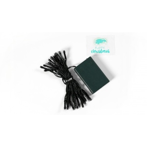 Instalatie de Craciun cu Baterii Tip Liniar, 2 jocuri de lumini, Fir Verde 3 m 30 LED -uri, Alb Rece - Img 5