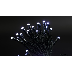 Instalatie de Craciun cu Baterii Tip Liniar, 2 jocuri de lumini, Fir Verde 5 m 50 LED -uri, Alb Rece - Img 7