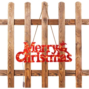 Instalatie LED de Craciun, Flippy, Litere 3D, Merry Christmas, Lumina Calda, 27.5 x 10.5 x 1.4 cm, Rosu - Img 6