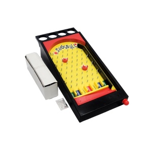 Joc de societate Pinball cu pahare pentru shoturi Flippy, 40 x 17,7 cm, galben - Img 6