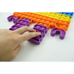 Jucarie antistres din silicon Flippy, Pop it Now and Flip It ,Robot ,Multicolor ,Model 3 - Img 7
