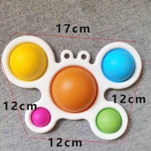 Jucarie Antistres Flippy - Fidget Toy, Simple Dimple, Crab, Multicolor - Img 3