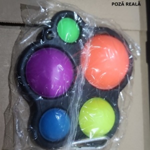 Jucarie Antistres Flippy - Fidget Toy, Simple Dimple, Negru - Img 2