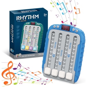 Jucarie Interactiva, Flippy, Joc Rhythm, +3 Ani, din ABS, 6 Niveluri, 15 x 3 x 11 cm, Functie Muzicala, Albastru - Img 5