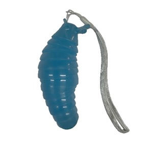 Jucarie Senzoriala Antistres, Flippy, Fidget Toys, Omida Tip Breloc, 11 cm, +3 Ani, Albastru Transparent - Img 2
