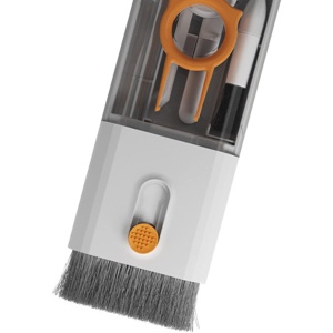 Kit Multifunctional de Curatare Produse Electronice 10in1, Flippy, pentru Laptop, Tastatura, Telefon, Casti, Camere, Alb - Img 2