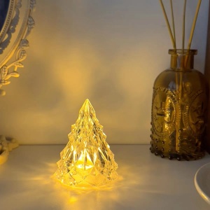 Lampa de Veghe, Flippy, Model IceBerg, Lumina Calda, cu Baterii, Transparenta, 6.5x8 cm - Img 5