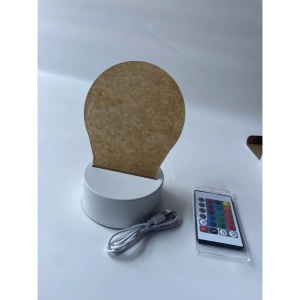 Lampa LED decorativa, Flippy, 3D, cu text "I love you", doua moduri de alimentare USB si baterii, 20 cm inaltime, din material acril si lumina multicolora, alb - Img 10