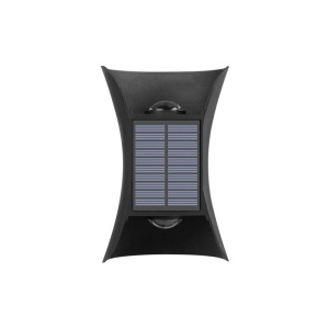 Lampa solara LED bidirectionala bicolora Flippy, comutator culoare led, IP65, rezistent la apa, baterie 1.5 V, 400mah, 2 LED-uri, 13.5 x 9 cm, material ABS, multicolor