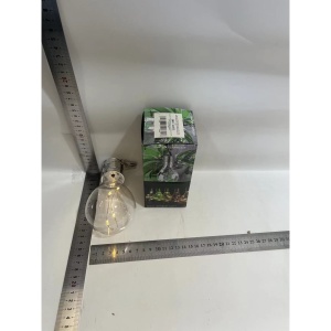 Lampa Solara LED Decorativa sub forma de Bulb, pentru exterior, suspendata, IP65, Ultron Transparent, lumina calda, Flippy - Img 11