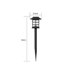 Lampa solara Led pentru gradina, Tip felinar, Flippy, Rosu - Img 4