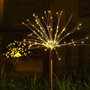 Lampa solara sub forma de artificii, 120 LED-uri, alb cald, Flippy - Img 7