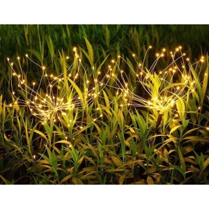 Lampa solara sub forma de artificii, 90 LED-uri, alb cald, Flippy - Img 6