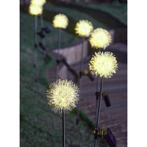 Lampa solara sub forma de Papadie, alb cald, Flippy - Img 6